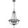 Lustre Métal Bois H : max. 229,6 cm 4-flamme Rustique