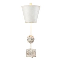 Tischleuchte groß 73,7 cm Creme Weiß Modern...