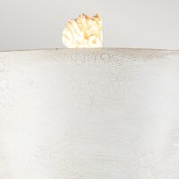 Tischleuchte groß 73,7 cm Creme Weiß Modern...