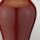 Tischleuchte Porzellan 56 cm Rot Ecru E27 Stoffschirm
