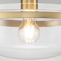 Deckenlampe Metall Glas E27 Ø 33 cm rund ALONSO