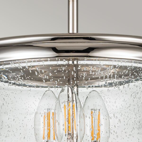 Deckenlampe Metall Glas Ø 25,4 cm H: max. 1,4 m verstellbar