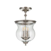 Lampe de plafonnier métal verre Ø 25,4 cm H...