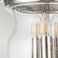 Lampe de plafonnier métal verre Ø 25,4 cm H...