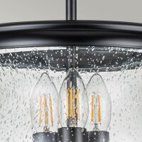 Plafonnier métal verre Ø 25,4 cm H : max....