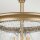 Deckenlampe Glasschirm D: 25,4 cm in Messing höhenverstellbar