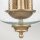 Deckenlampe Glasschirm D: 25,4 cm in Messing höhenverstellbar