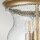 Deckenlampe Glasschirm D: 25,4 cm in Messing höhenverstellbar