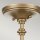 Deckenlampe Glasschirm D: 25,4 cm in Messing höhenverstellbar