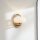 Badleuchte Wand LED G9 IP44 H: 20,3 cm in Gold Weiß