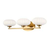 Wandlampe Spiegel 63,5 cm Metall Glas in Cold Weiß...