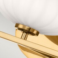 Wandlampe Spiegel 63,5 cm Metall Glas in Cold Weiß...