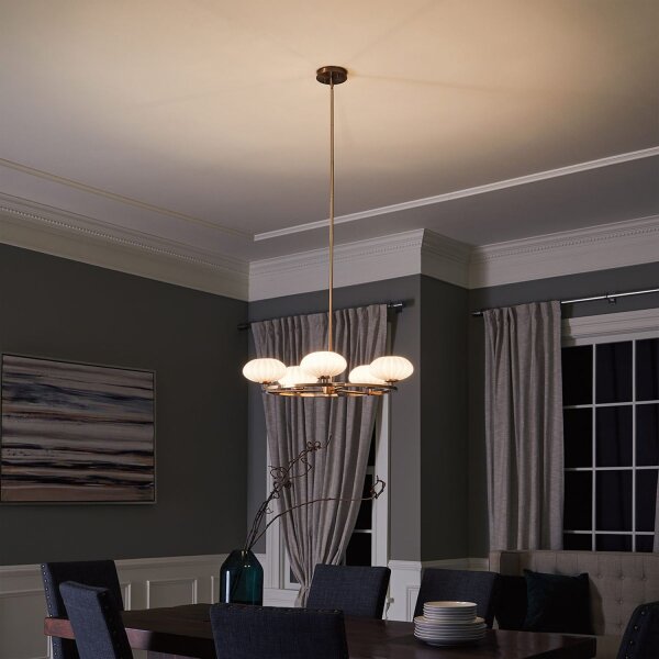 Lustre salle de bain LED G9 IP44 Ø 71,1 cm rond 3000 K