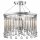 Deckenlampe Kristall Metall D: 38,1 cm Chrom 3x E14 rund