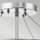 Deckenlampe Kristall Metall D: 38,1 cm Chrom 3x E14 rund