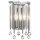 Wandleuchte Kristall H: 31,2 cm Chrom poliert elegant