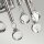 Wandleuchte Kristall H: 31,2 cm Chrom poliert elegant