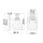 Lampe de salle de bain Lampe murale salle de bain IP44 verre laiton massif avec LED G9