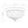Lampe de plafonnier laiton verre rond D : 36,1 cm 3x E27 ANABELL 8