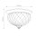 Plafonnier rond D : 30,5 cm laiton verre 2x E27