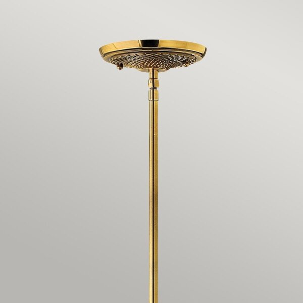 Suspension laiton véritable verre Ø 12,4 cm E27 réglable