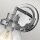 Lampe de salle de bain murale IP44 H : 23,7 cm verre métal chromé