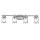 Lampe de salle de bain murale métal verre L : 85,8 cm IP44 E27 chrome