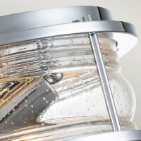 Badlampe Decke Chrom IP44 rund Ø 30,5 cm 2x E27...