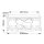 Badlampe Decke Chrom IP44 rund Ø 30,5 cm 2x E27 Metall Glas