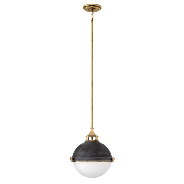 Lampe à suspendre métal verre E27 Ø 33,9 cm H : max. 126,2 cm