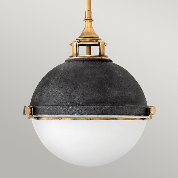 Lampe à suspendre métal verre E27 Ø 33,9 cm H : max. 126,2 cm