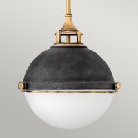 Lampe à suspendre métal verre E27 Ø...
