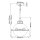 Lampe à suspendre métal verre E27 Ø 33,9 cm H : max. 126,2 cm