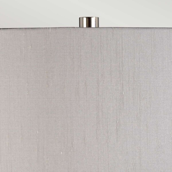 Tischlampe Glas Stoff 67,5 cm beleuchteter Sockel