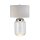 Tischlampe Glas Stoff 67,5 cm beleuchteter Sockel