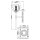 Badezimmerlampe Wand LED G9 IP44 3000 K H: 34,6 cm