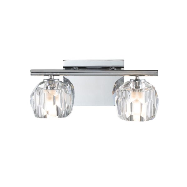 Lampe de salle de bain cristal LED G9 3000 K 33,4 cm de large petite
