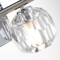 Badezimmerleuchte Kristall LED G9 3000 K 33,4 cm breit klein