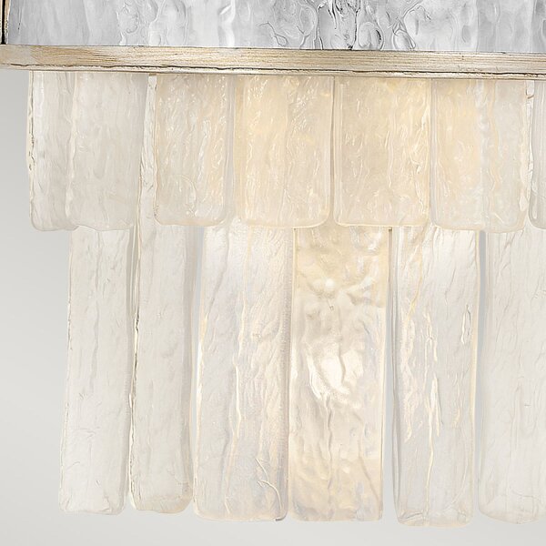 Wandleuchte klein B: 30,5 cm Edelstahl Kristall 2x E14 Up Down