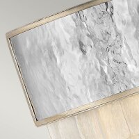 Wandleuchte klein B: 30,5 cm Edelstahl Kristall 2x E14 Up...
