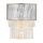 Wandleuchte klein B: 30,5 cm Edelstahl Kristall 2x E14 Up Down