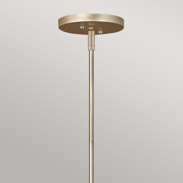 Hängeleuchte Modern Ø 50,8 cm rund Edelstahl Kristall