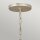 Lampe à suspendre cristal acier inoxydable Ø 66 cm H : max. 386,2 cm rond