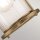 Badezimmerlampe Wand IP44 H: 21,8 cm Metall Glas E27
