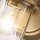 Badezimmerlampe Wand IP44 H: 21,8 cm Metall Glas E27