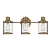 Lampe de salle de bain murale métal verre IP44 L :...