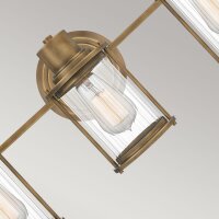 Lampe de salle de bain murale métal verre IP44 L :...
