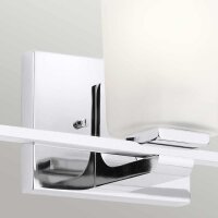 Wandleuchte Bad LED G9 IP44 3000 K Glas Metall B: 58,4 cm