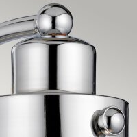 Applique salle de bain H : 22,1 cm IP44 E27 Chrome en...
