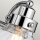 Badezimmerleuchte Wand Metall Glas 44,9 cm breit IP44 E27